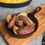 MFP5-B Faux Cast Iron Fry Pan, 5" Dia. x 1 1/8" h., Melamine, Black (Pack of 6) in Black, alternate view 2