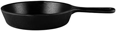 MFP5-B Faux Cast Iron Fry Pan, 5" Dia. x 1 1/8" h., Melamine, Black (Pack of 6) in Black, alternate view 3