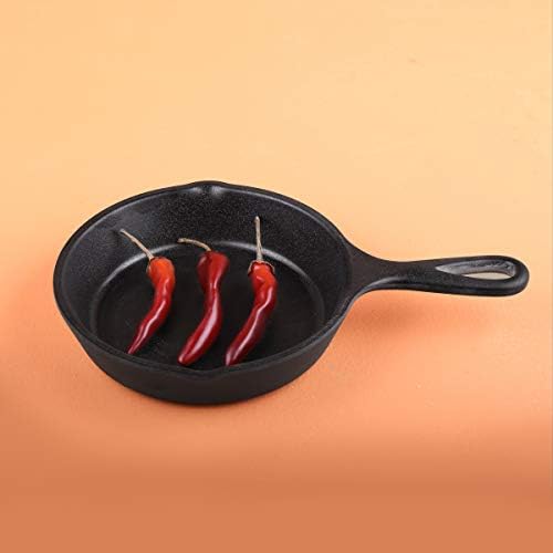 MFP5-B Faux Cast Iron Fry Pan, 5" Dia. x 1 1/8" h., Melamine, Black (Pack of 6) in Black, alternate view 7