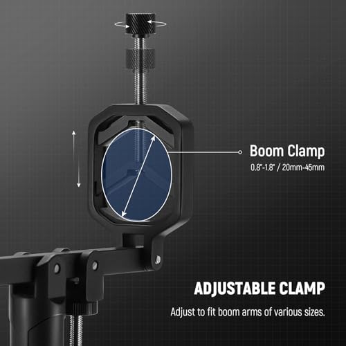 Mic Boom Pole Support Holder with 5/8" Stud for Light Stand Boom Arm, alternate view 5
