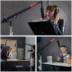 Mic Boom Pole Support Holder with 5/8" Stud for Light Stand Boom Arm, alternate view 7