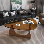 Mid Century Modern Glass Coffee Table, Coffee Table for Living Room, Triangle Coffee Tables, Suitable for, alternate view 6