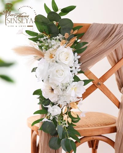Milk White Artificial Flowers Combo for Wedding & Home Decor in Milk White, alternate view 4
