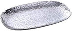 Millennium Porcelain Large Serving Platter, 14 inch in 14 inch in Silver Tone