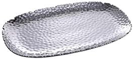 Millennium Porcelain Large Serving Platter - 18" in 18 inch in Silver Tone