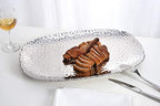 Millennium Porcelain Large Serving Platter - 18" in 18 inch in Silver Tone, alternate view 6