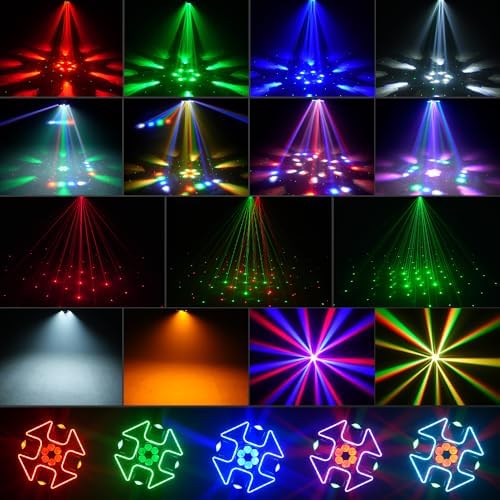 MINGJIE 150W 4 Arm Moving Head Light, RGBW DJ Stage Light, alternate view 3