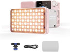 mini Bi Coloer on Camera Video Light Kit with Carring case Holder (Single-Pink)