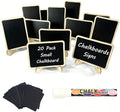Mini Chalkboards Signs with Stand Wooden Chalkboard Labels Table Signs in Black
