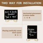Mini Chalkboards Signs with Stand Wooden Chalkboard Labels Table Signs in Black, alternate view 5