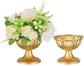 Mini Gold Flower Arrangement Pots for Centerpiece Table Decorations Metal Vase Urn Planter Decor for Home