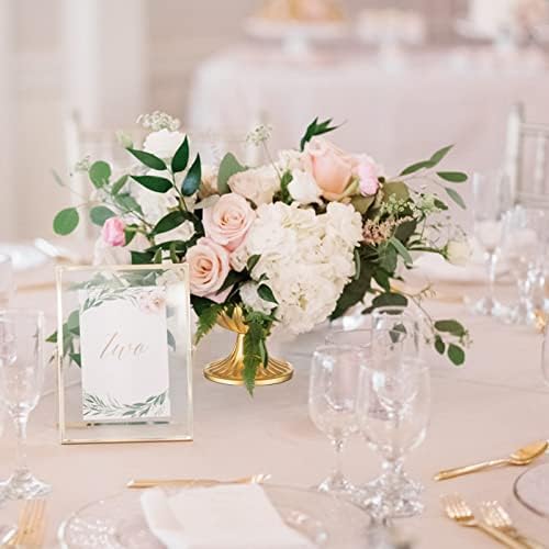 Mini Gold Flower Arrangement Pots for Centerpiece Table Decorations Metal Vase Urn Planter Decor for Home, alternate view 2