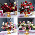 Mini Gold Flower Arrangement Pots for Centerpiece Table Decorations Metal Vase Urn Planter Decor for Home, alternate view 6