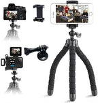 Mini Tripod Stand for Camera & Smartphone, Flexible Travel Tripod Mount for Video Recording, Vlogging, Live