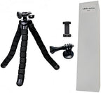 Mini Tripod Stand for Camera & Smartphone, Flexible Travel Tripod Mount for Video Recording, Vlogging, Live, alternate view 2