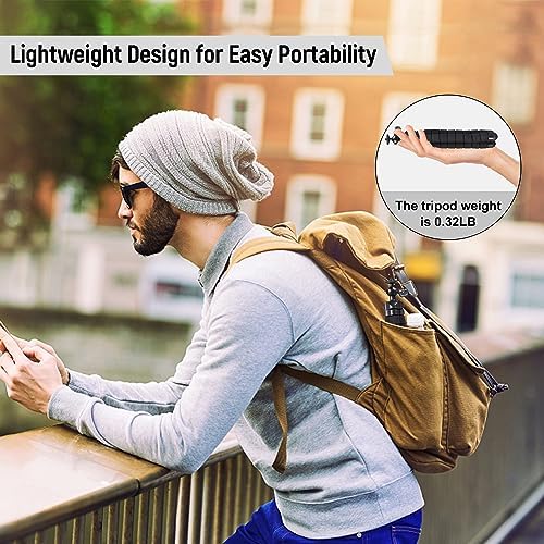 Mini Tripod Stand for Camera & Smartphone, Flexible Travel Tripod Mount for Video Recording, Vlogging, Live, alternate view 7