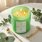 Mint Eucalyptus Large Scented Candle, 3-Wick 22oz Long Lasting Scented Candle, Natural Soy Wax Aromatherapy, alternate view 3