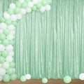 Mint Green Sequin Backdrop Curtain 4FTx8FT Glitter Mint Green Background Drapes Sparkle Photography Backdrop for