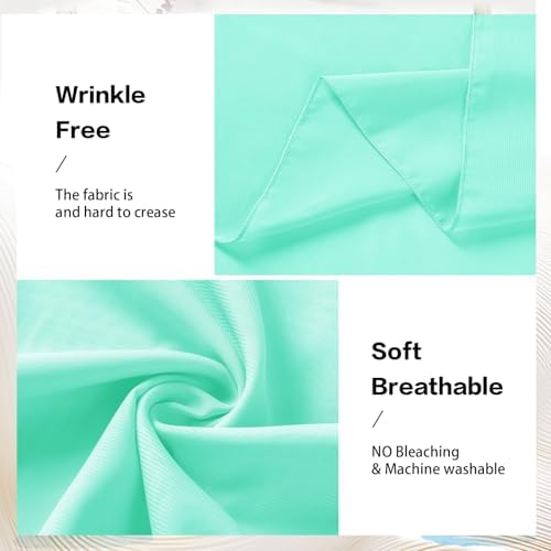 Mint Green Wedding Arch Draping Fabric Chiffon Fabric, 29in x 18Ft Sheer Chiffon Outdoor Curtain for Wedding, alternate view
