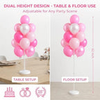 Mix PinkBalloon Column Stand Kit Set of 2 with Base, Pole for Decor in 2 Count (Pack of 1) in Blossom Pink, alternate view 3