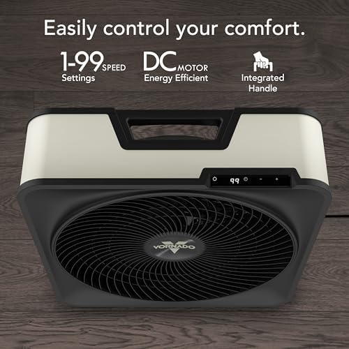 Model 80X High Velocity Box Fan, 20 Inch, Digital Display, Timer, alternate view 5