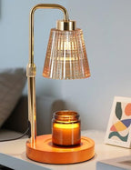 Modern Candle Warmer Lamp with 24h Cycle Timer, Dimmable Wax Melt Warmer