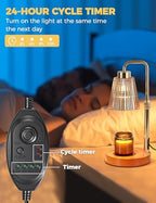 Modern Candle Warmer Lamp with 24h Cycle Timer, Dimmable Wax Melt Warmer, alternate view 5