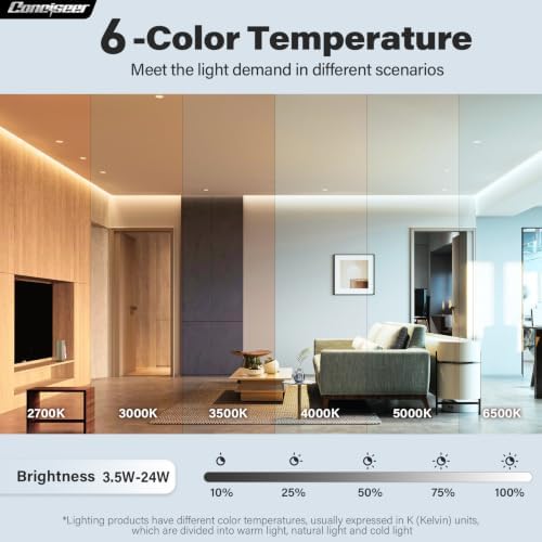 Modern Ceiling Fans with Lights, 84 Inch Ceiling Fan with Light and Remote, Living Room Library Cafe, alternate view 5