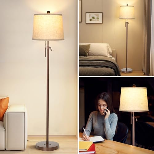 Modern Floor Lamp Adjustable Height Standing Lamp Tall Lamp with 3 Color Temperatures Floor Lamps for Living, alternate view