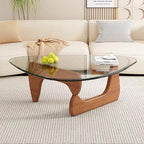 Modern Glass Coffee Table for Living Room, Mid Century Coffee Table, Small Coffee Tables, Suitable for Bedroom, alternate