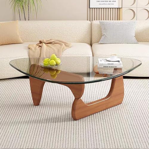 Modern Glass Coffee Table for Living Room, Mid Century Coffee Table, Small Coffee Tables, Suitable for Bedroom, alternate
