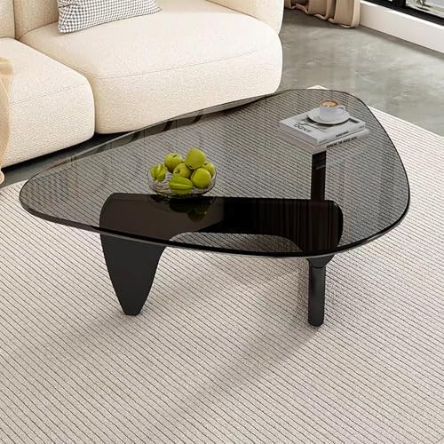 Modern Glass Coffee Table for Living Room, Mid Century Coffee Table, Small Coffee Table, Suitable for Bedroom, alternate view