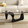 Modern Glass Coffee Table for Living Room, Mid Century Coffee Table, Small Coffee Tables, Suitable for Bedroom