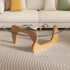 Modern Glass Coffee Table for Living Room, Mid Century Coffee Table, Small Coffee Tables, Suitable for Bedroom