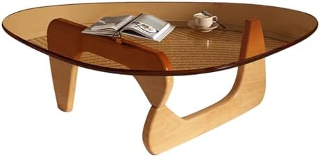 Modern Glass Coffee Table, Mid Century Coffee Table, Small Coffee Table for Living Room, Suitable for Bedroom, alternate view