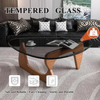 Modern Glass Coffee Table, Mid Century Small Coffee Table, Coffee Table for Living Room, Suitable for Bedroom, alternate view
