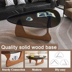 Modern Glass Coffee Table, Mid Century Small Coffee Table, Coffee Table for Living Room, Suitable for Bedroom, alternate view