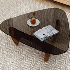 Modern Glass Coffee Table, Mid Century Small Coffee Table, Coffee Table for Living Room, Suitable for Bedroom, alternate view