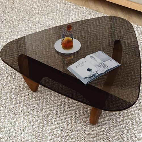 Modern Glass Coffee Table, Mid Century Small Coffee Table, Coffee Table for Living Room, Suitable for Bedroom, alternate view