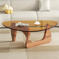 Modern Glass Coffee Table, Mid Century Small Coffee Table, Coffee Table for Living Room, Suitable for Bedroom
