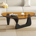 Modern Glass Coffee Table, Mid Century Small Coffee Table, Coffee Table for Living Room, Suitable for Bedroom