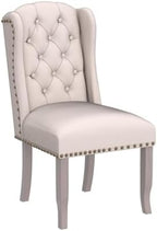 Modern Tufted Dining Chairs Set of 6, Linen Upholstered Dining Room Chairs Armless Guest Side Chair for Kitchen, alternate