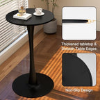 Modern Tulip Round Bar Table, 41” Height Bistro Pub Table, Height Cocktail Bar Table with Metal Base and MDF Top, alternate