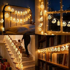 Moon Star String Lights,10 FT 20 LED Star Fairy Lights Ramadan Lights Decor, alternate view 7