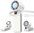 MORECORE Portable Handheld Fan with Ice Cooler, [Instant Chill to 50°F] Birthday Gifts for Men Mom Women Grandma