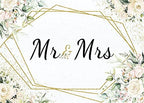 Mr & Mrs White 10x8FT Floral Bridal Shower Wedding Photo Backgrounds in 10x8FT, alternate view 7