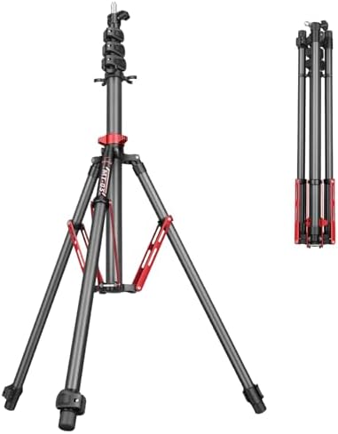 MT-03C Carbon Fiber Tripod, Adjustable Heavy Duty Light Stand