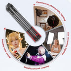 MT-03C Carbon Fiber Tripod, Adjustable Heavy Duty Light Stand, alternate view 6