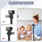 MT-79 Extendable Photography Light Stand, 81" Portable Adjustable Light Tripod with 1/4" Screw, 360° Ball Head, alternate