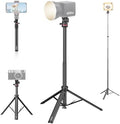 MT-80 Aluminum Tripod Stand, 7FT Auto Pop-Up Camera Light Tripod
